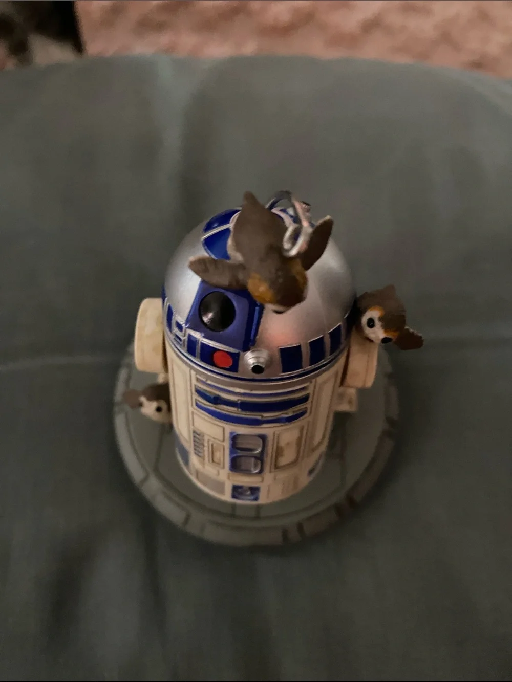 Hallmark Star Wars R2-D2 with Porgs Ornament - White & Blue